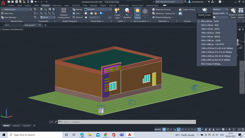 Autocad 3d Rendering