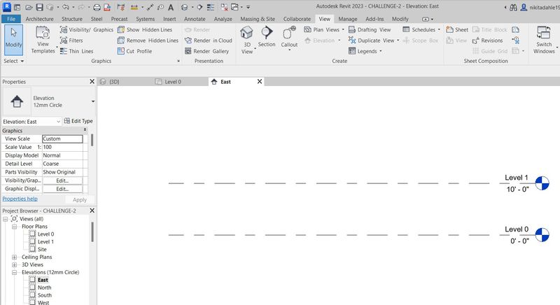 Creating Levels, Grids, Layout and model elements for a residential ...